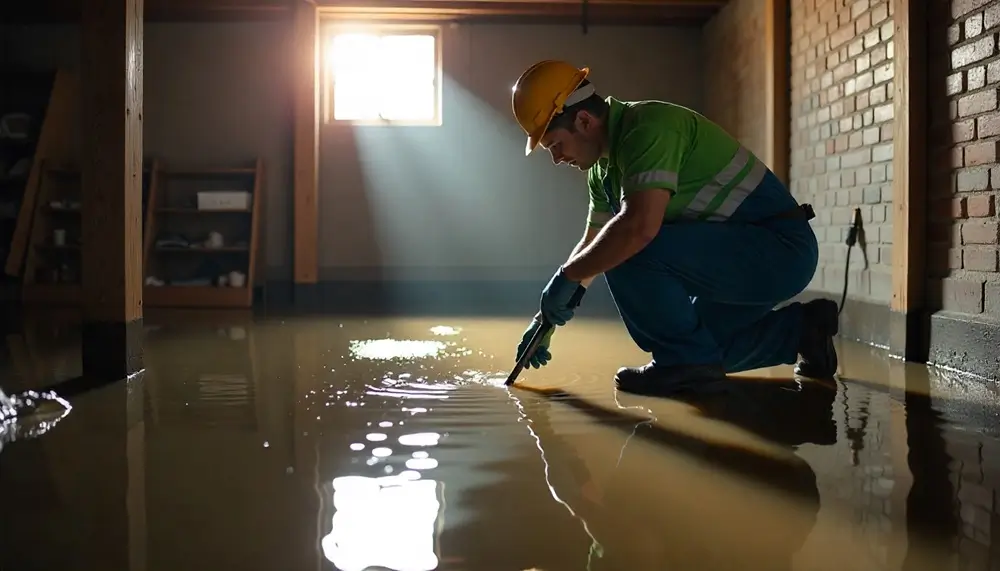 Professional water damage restoration services in Campbellsburg, IN